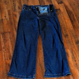 16 Long - Wide Leg American Eagle Blue Jeans